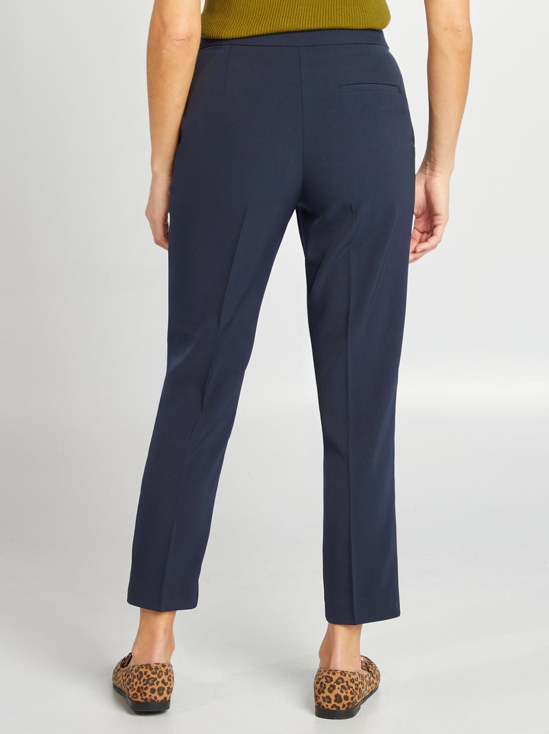 Pantalón pitillo de tiro estándar AZUL - Kiabi