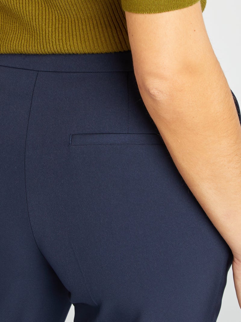 Pantalón pitillo de tiro estándar AZUL - Kiabi