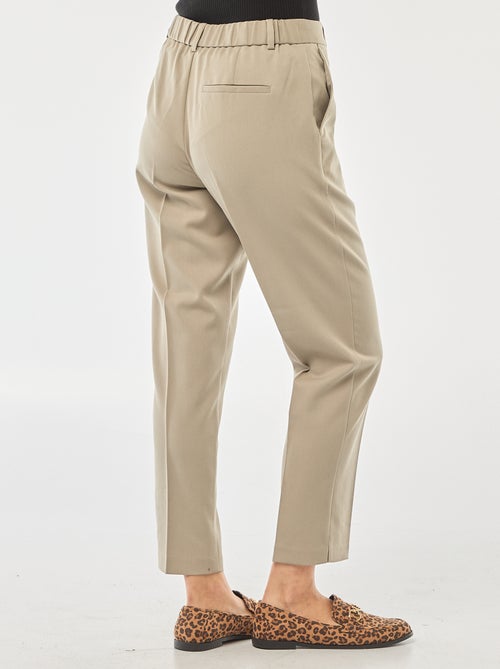 Pantalón pitillo liso con 2 bolsillos - Kiabi