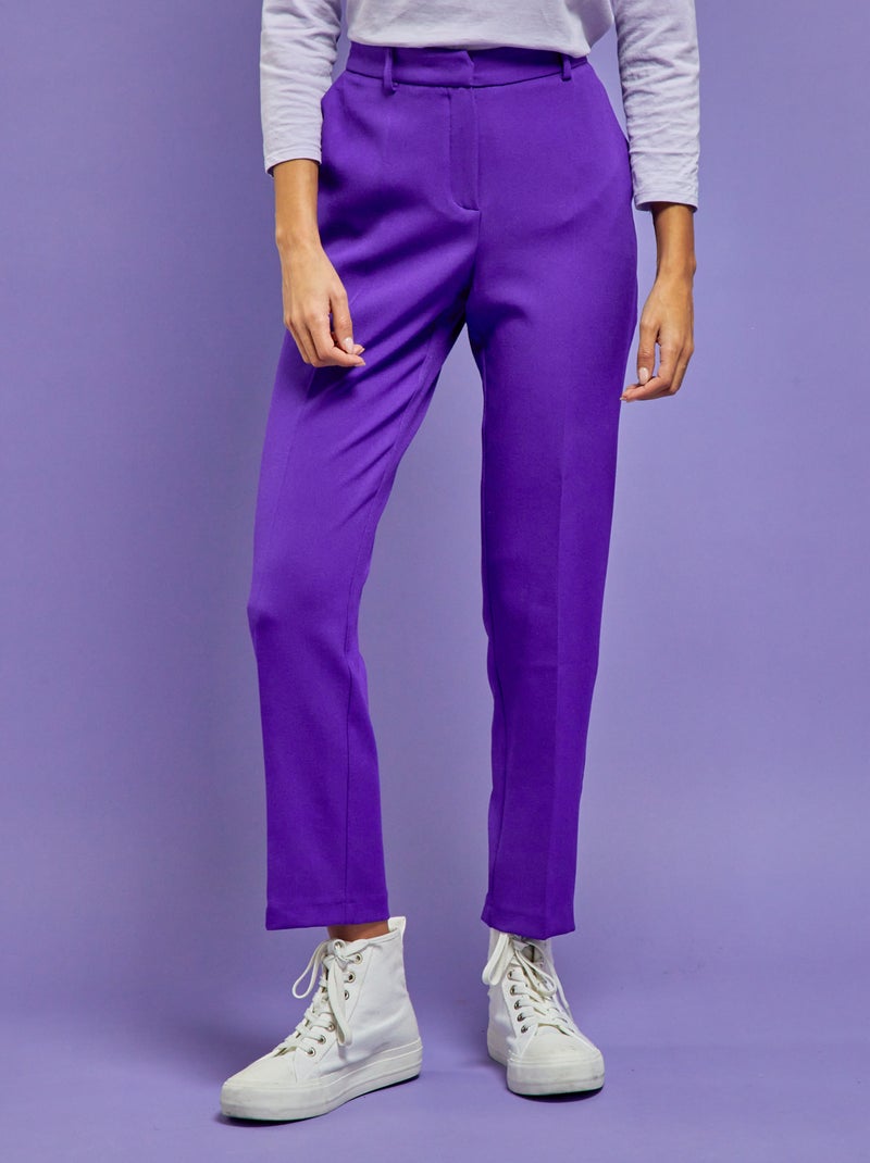 Pantalón pitillo recto PURPURA - Kiabi