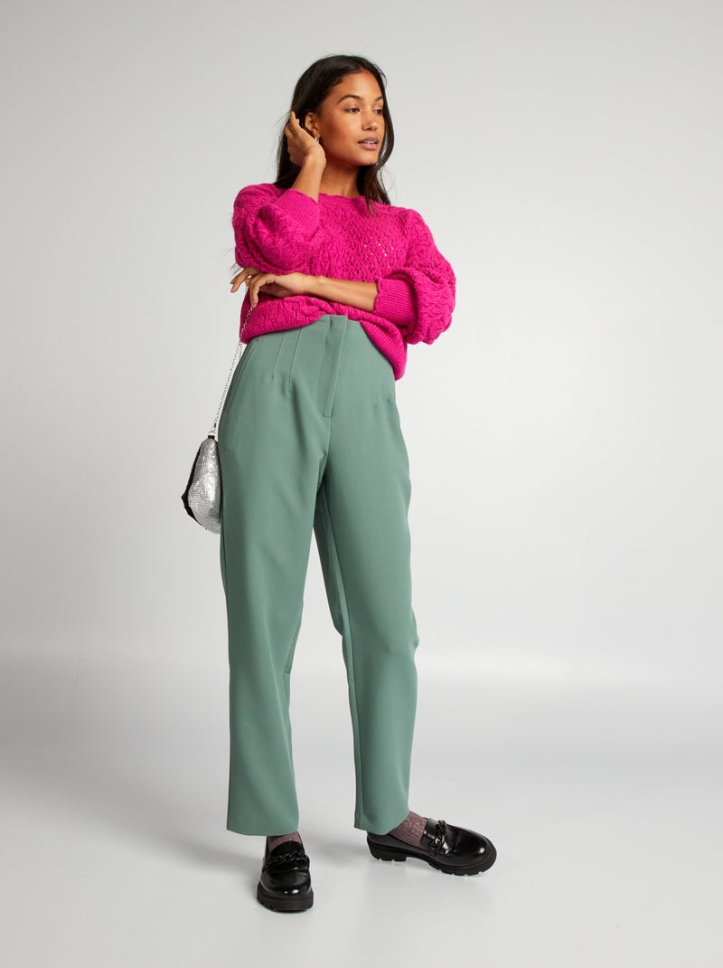 Pantalón pitillo VERDE - Kiabi