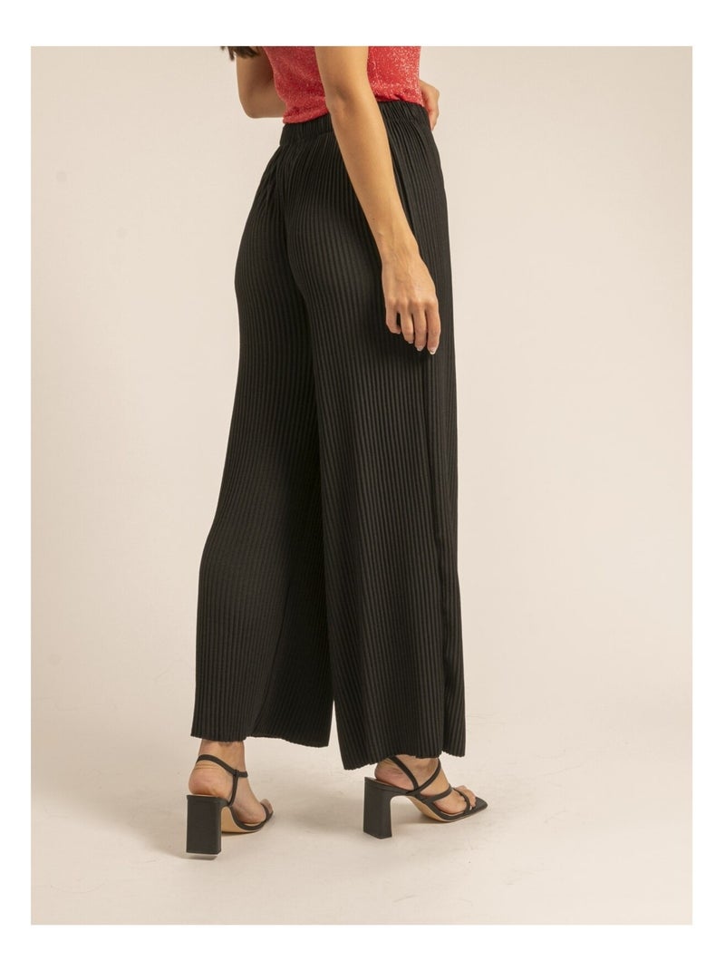 Pantalón plisado ELOU Negro - Kiabi