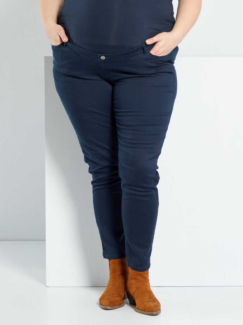 Pantalón premamá azul - Kiabi