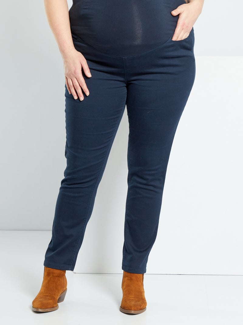Pantalón premamá azul - Kiabi