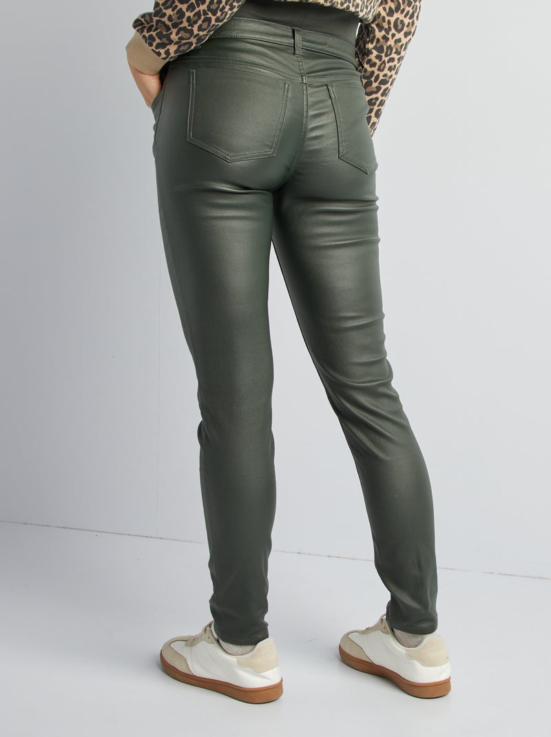 Pantalón premamá con banda elástica KAKI - Kiabi