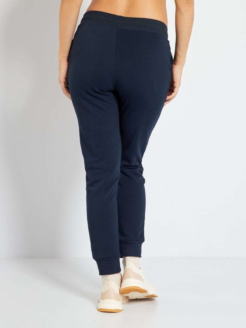 Pantalón premamá de felpa azul - Kiabi