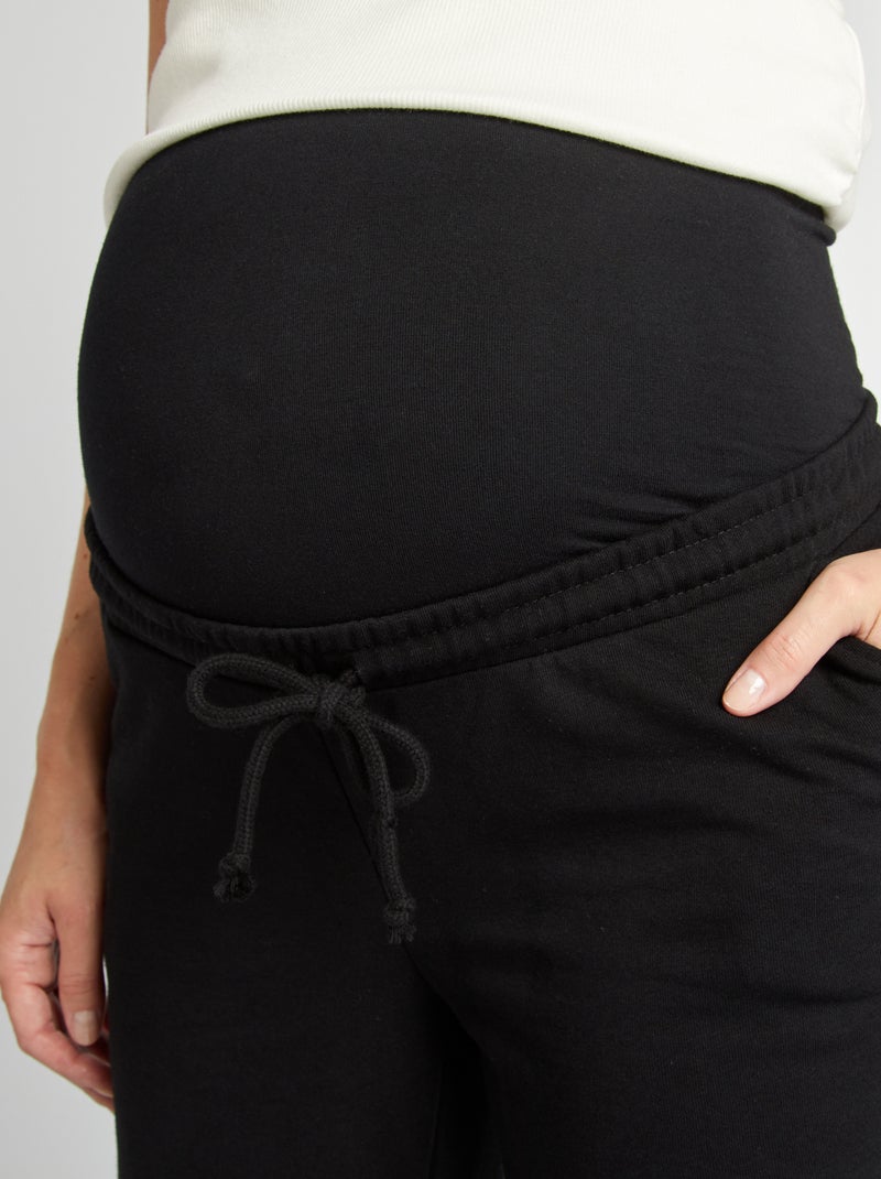 Pantalón premamá de jogging negro - Kiabi