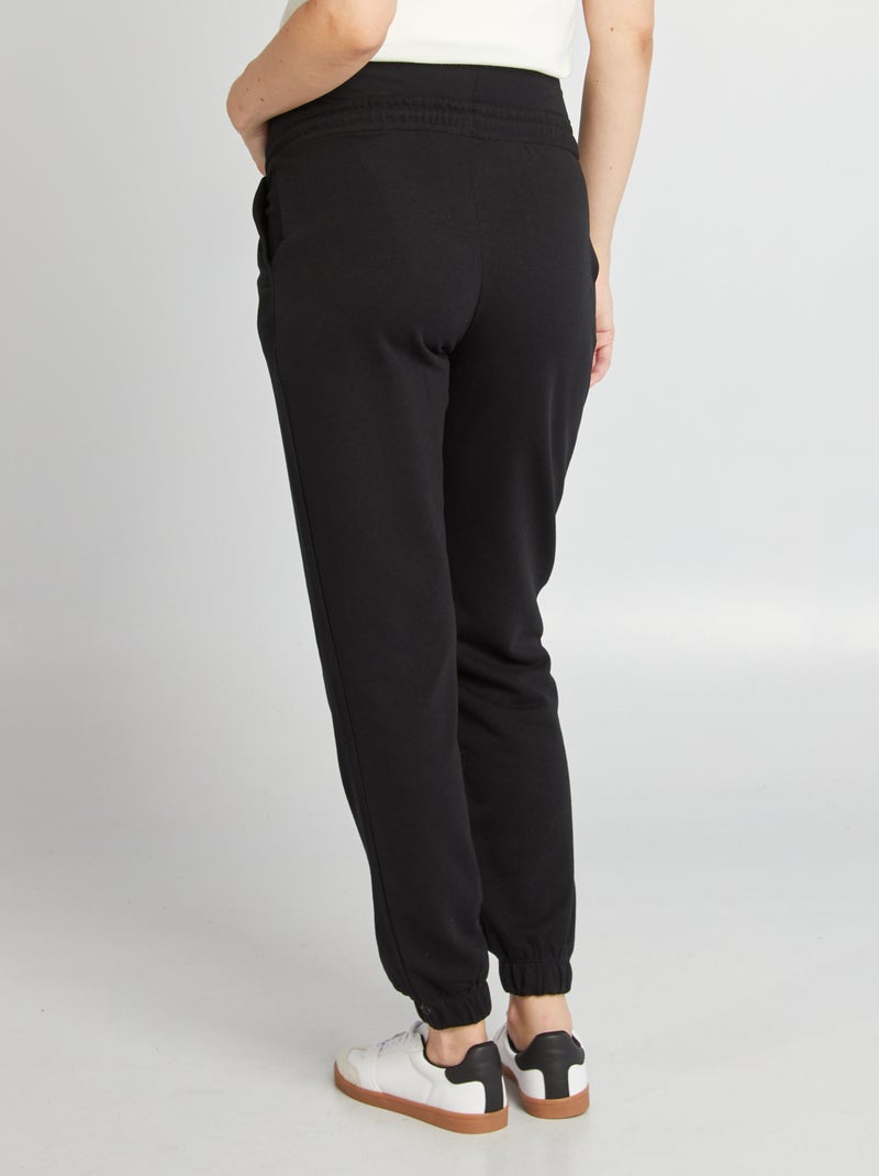 Pantalón premamá de jogging negro - Kiabi