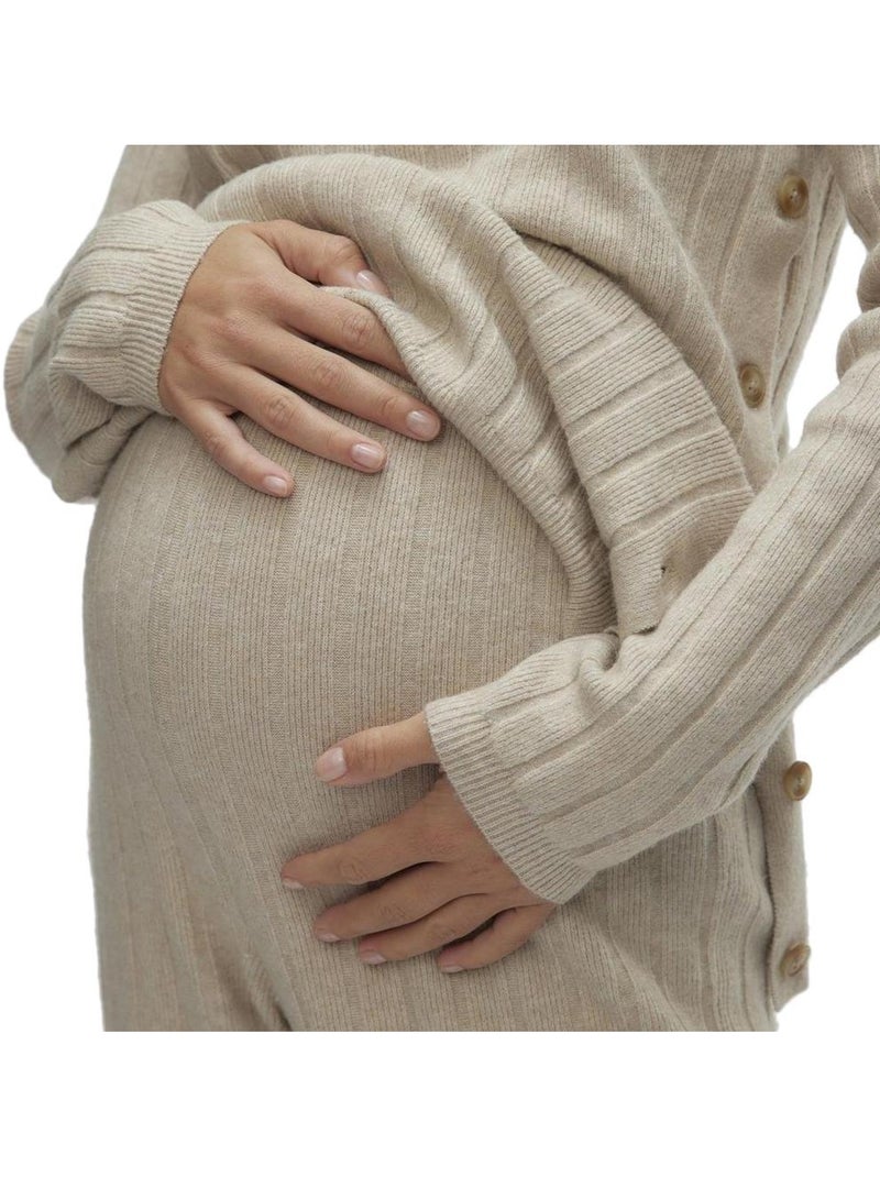 Pantalón Premamá Mamalicious para Mujer Beige - Kiabi