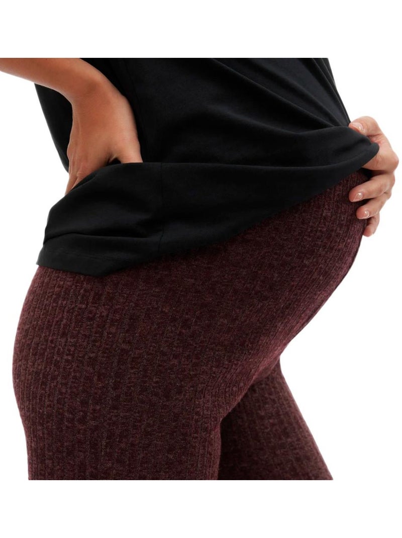 Pantalón Premamá Mamalicious para Mujer Violeta ciruela - Kiabi