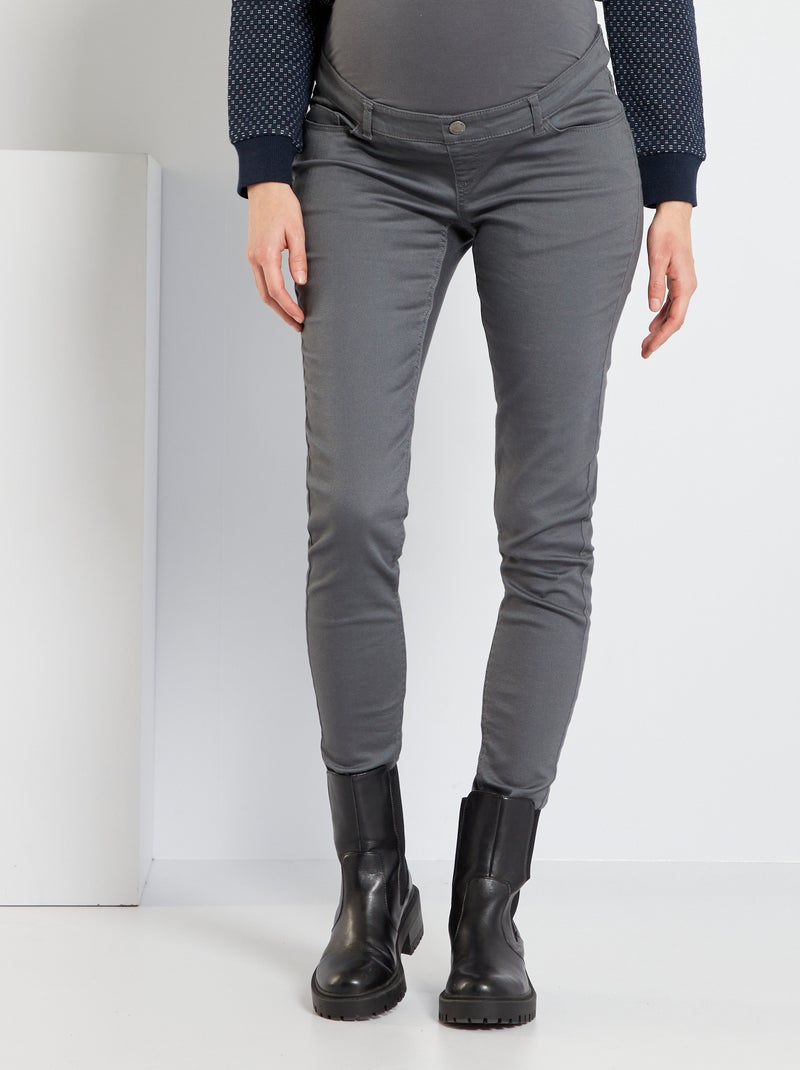 Pantalón premamá skinny GRIS - Kiabi