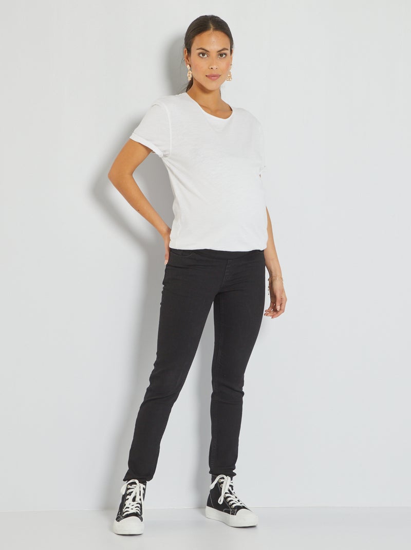 Pantalón premamá slim L30 NEGRO - Kiabi