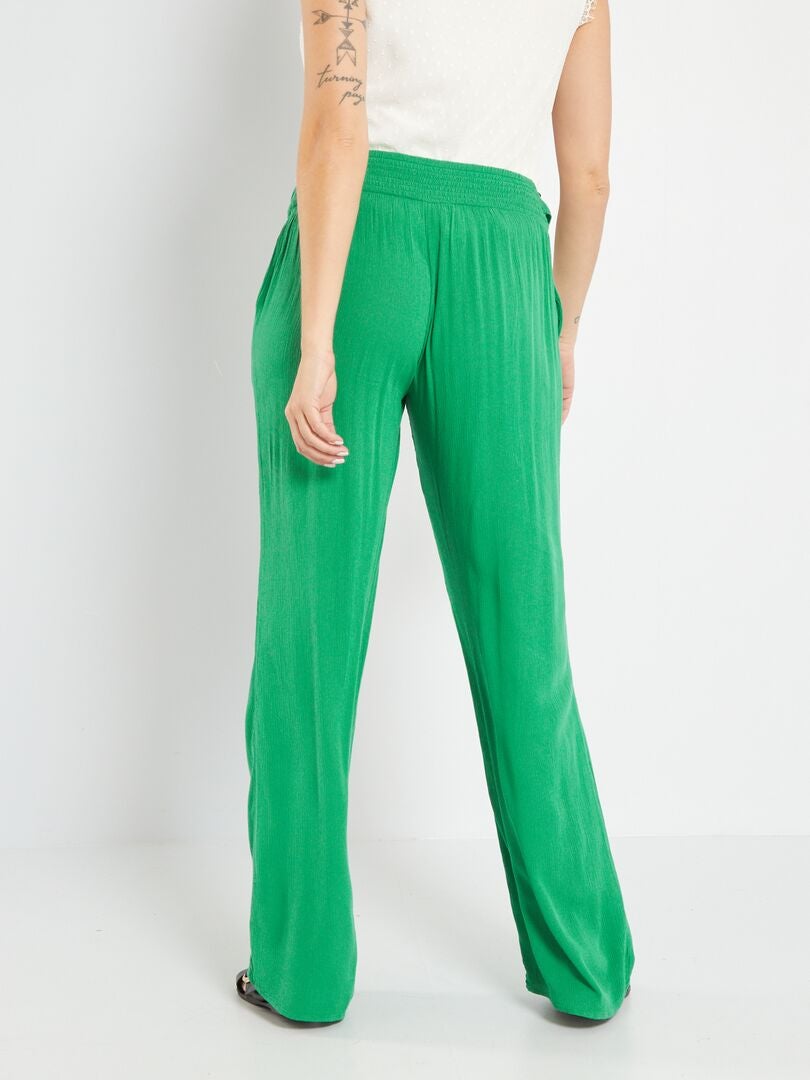 Pantalón premamá verde - Kiabi