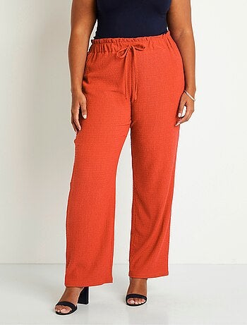 Pantalón punto cintura ancha elástica - Afibel