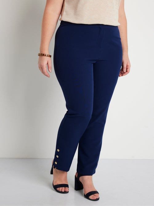 Pantalón recto 7/8 liso sin arrugas - Afibel - Kiabi
