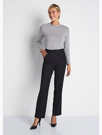 Pantalón recto cintura semielástica - Afibel
