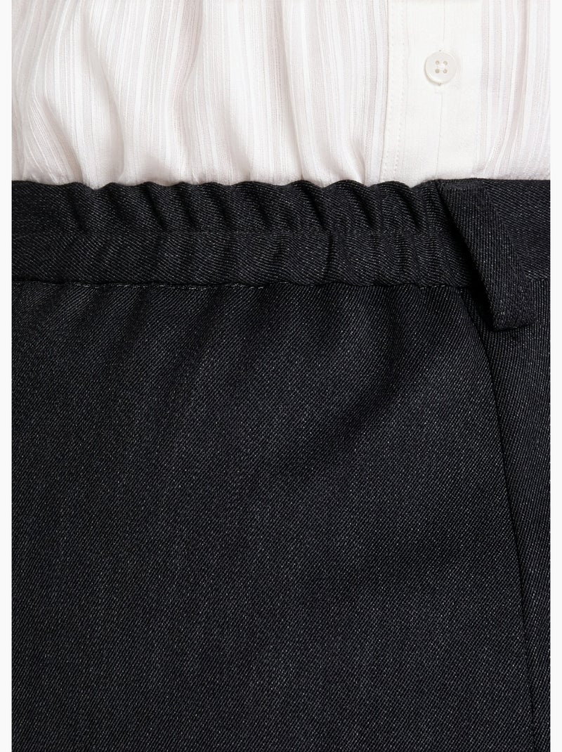 Pantalón recto cintura semielástica - afibel Gris - Kiabi