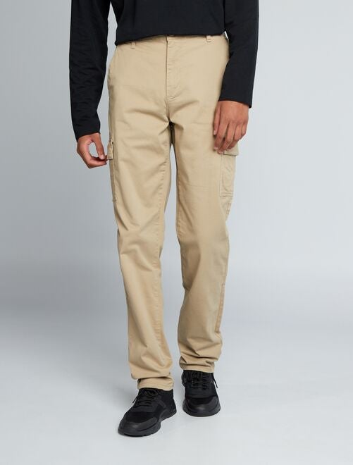 Pantalón recto con bolsillos en los laterales +1,90 m - L36 - Kiabi
