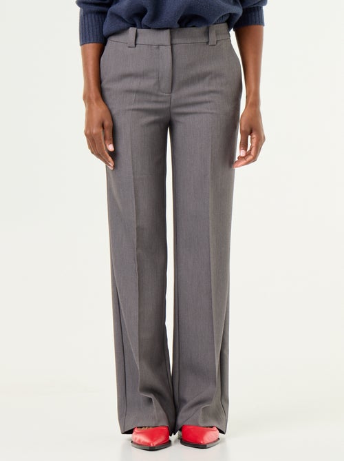 Pantalón recto con cintura ceñida - Kiabi