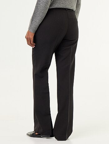Pantalón recto con cintura ceñida