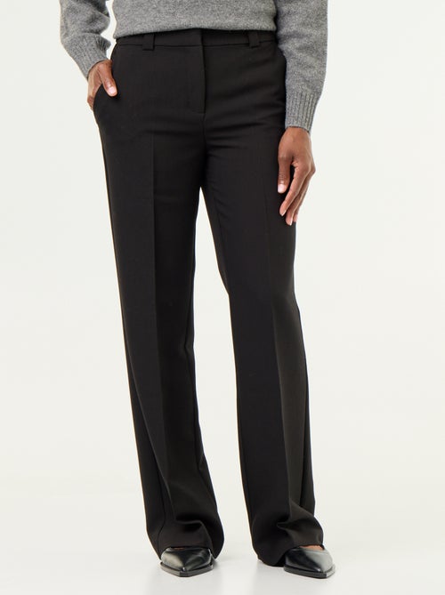 Pantalón recto con cintura ceñida - Kiabi