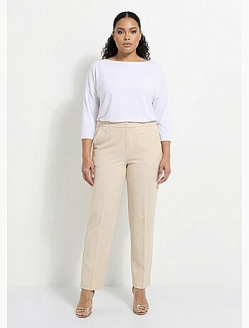 Pantalón recto con cintura semielástica - Afibel