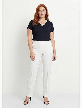 Pantalón recto con cintura semielástica - Afibel