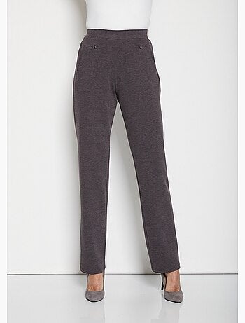 Pantalón recto con cintura semielástica