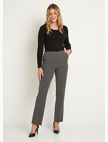 Pantalón recto con cintura semielástica - Afibel