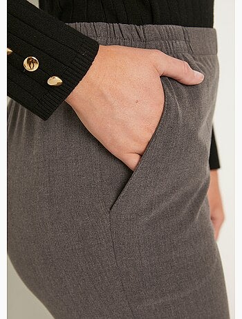 Pantalón recto con cintura semielástica - Afibel