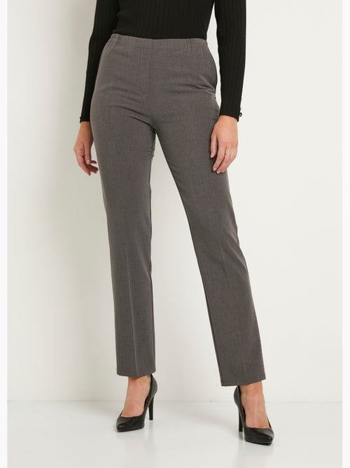 Pantalón recto con cintura semielástica - Afibel - Kiabi