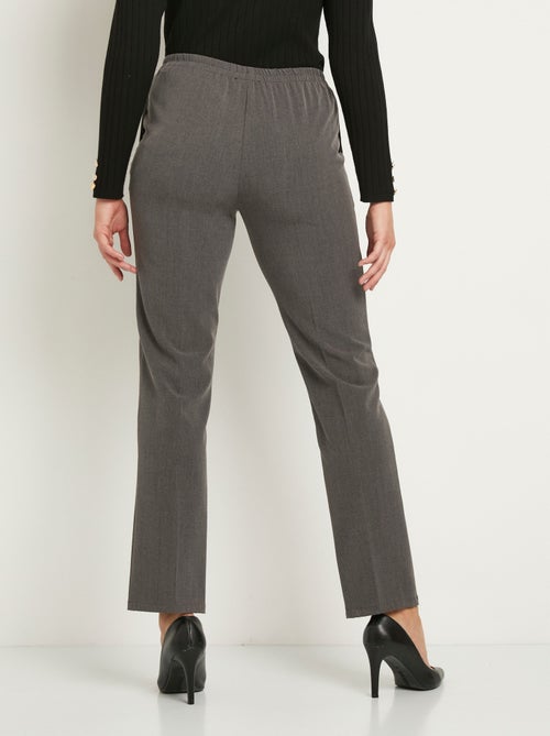 Pantalón recto con cintura semielástica - Afibel - Kiabi