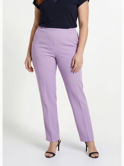 Pantalón recto con cintura semielástica - Afibel - Kiabi