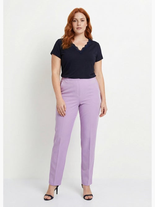 Pantalón recto con cintura semielástica - Afibel - Kiabi