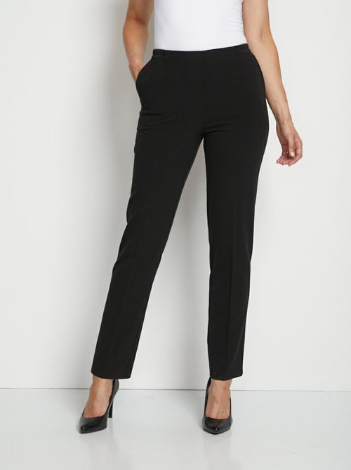 Pantalón recto con cintura semielástica - Afibel - Kiabi Pantalón recto con cintura semielástica - Afibel - Kiabi