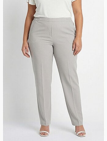 Pantalón recto con cintura semielástica - Afibel