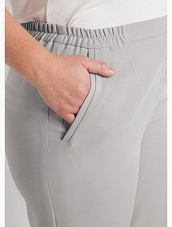 Pantalón recto con cintura semielástica - Afibel