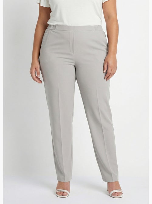 Pantalón recto con cintura semielástica - Afibel - Kiabi