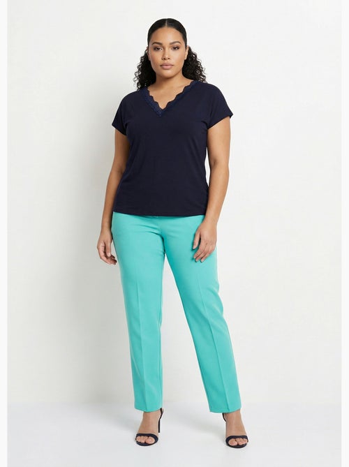 Pantalón recto con cintura semielástica - Afibel - Kiabi