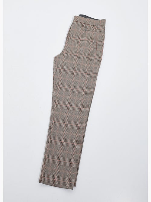 Pantalón recto con cintura semielástica - Kiabi