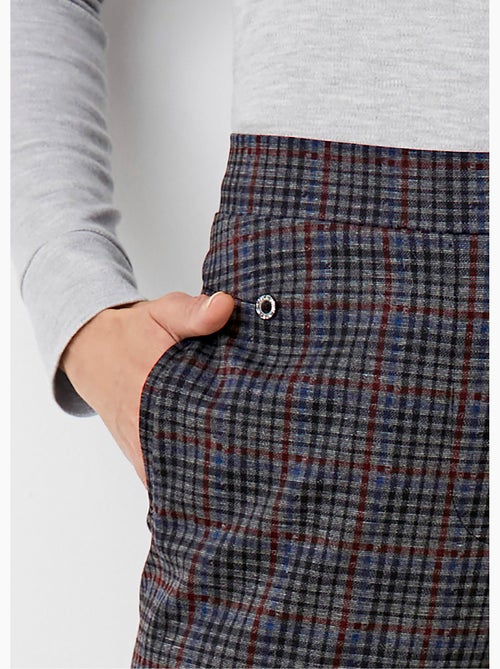 Pantalón recto con cintura semielástica - Kiabi