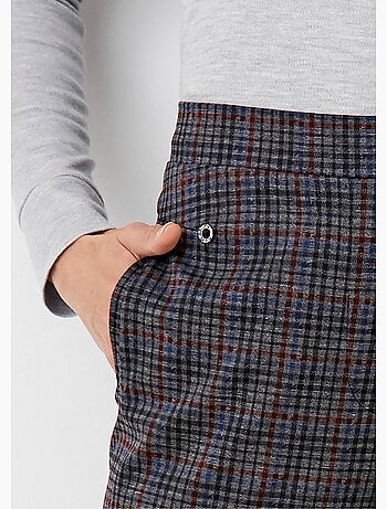 Pantalón recto con cintura semielástica