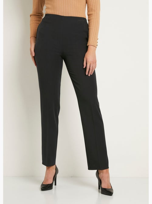 Pantalón recto con cintura semielástica y vientre plano. - Afibel - Kiabi