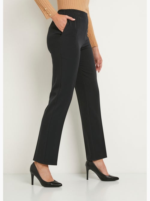 Pantalón recto con cintura semielástica y vientre plano. - Afibel - Kiabi