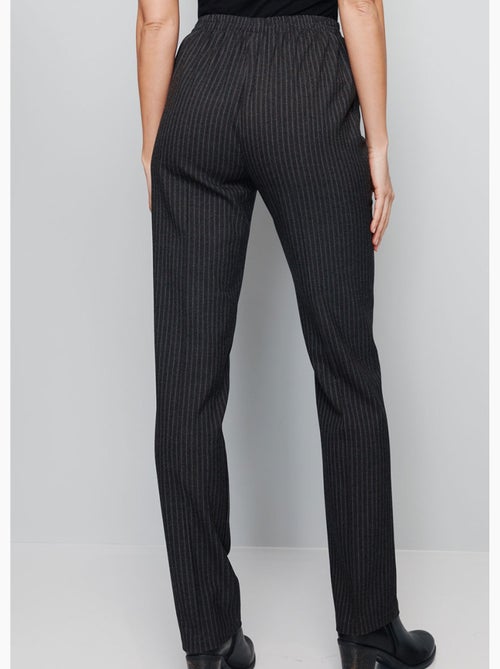 Pantalón recto con cintura semielástica y vientre plano. - Afibel - Kiabi