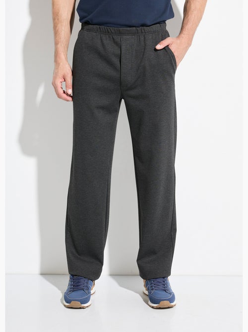 Pantalón recto con cinturilla elástica en tejido elástico - Afibel - Kiabi
