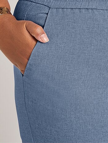 Pantalón recto con cinturilla semielástica - Afibel