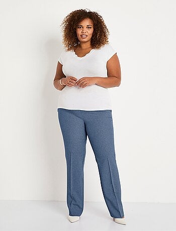Pantalón recto con cinturilla semielástica - Afibel