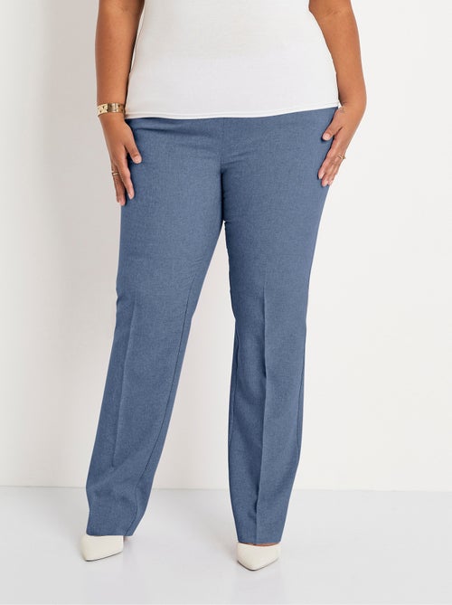 Pantalón recto con cinturilla semielástica - Afibel - Kiabi