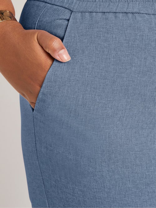 Pantalón recto con cinturilla semielástica - Afibel - Kiabi